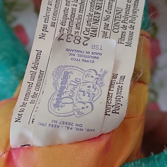 Vintage Tyco Splash Time Doodle Bear - Picture 4 of 5